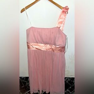 Blush Pink One Strap Dress
